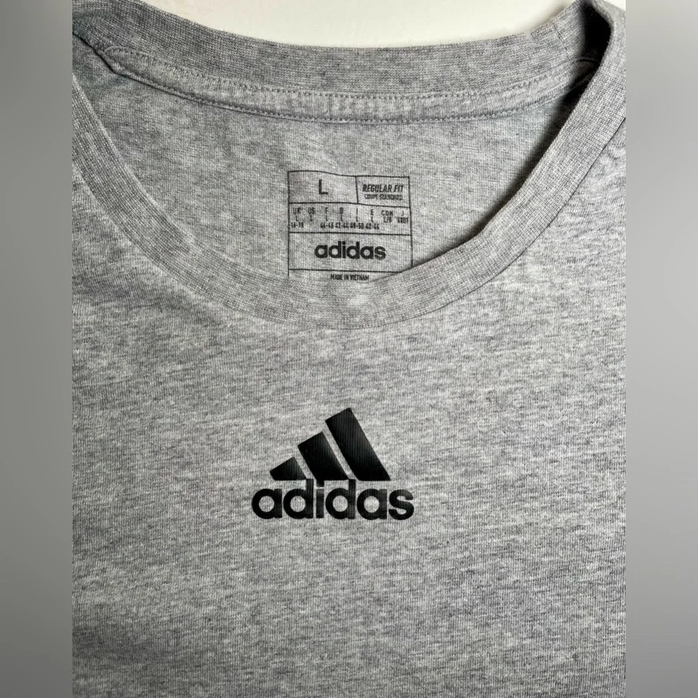 Adidas Gray and Black Tee Shirt - Picture 3 of 4